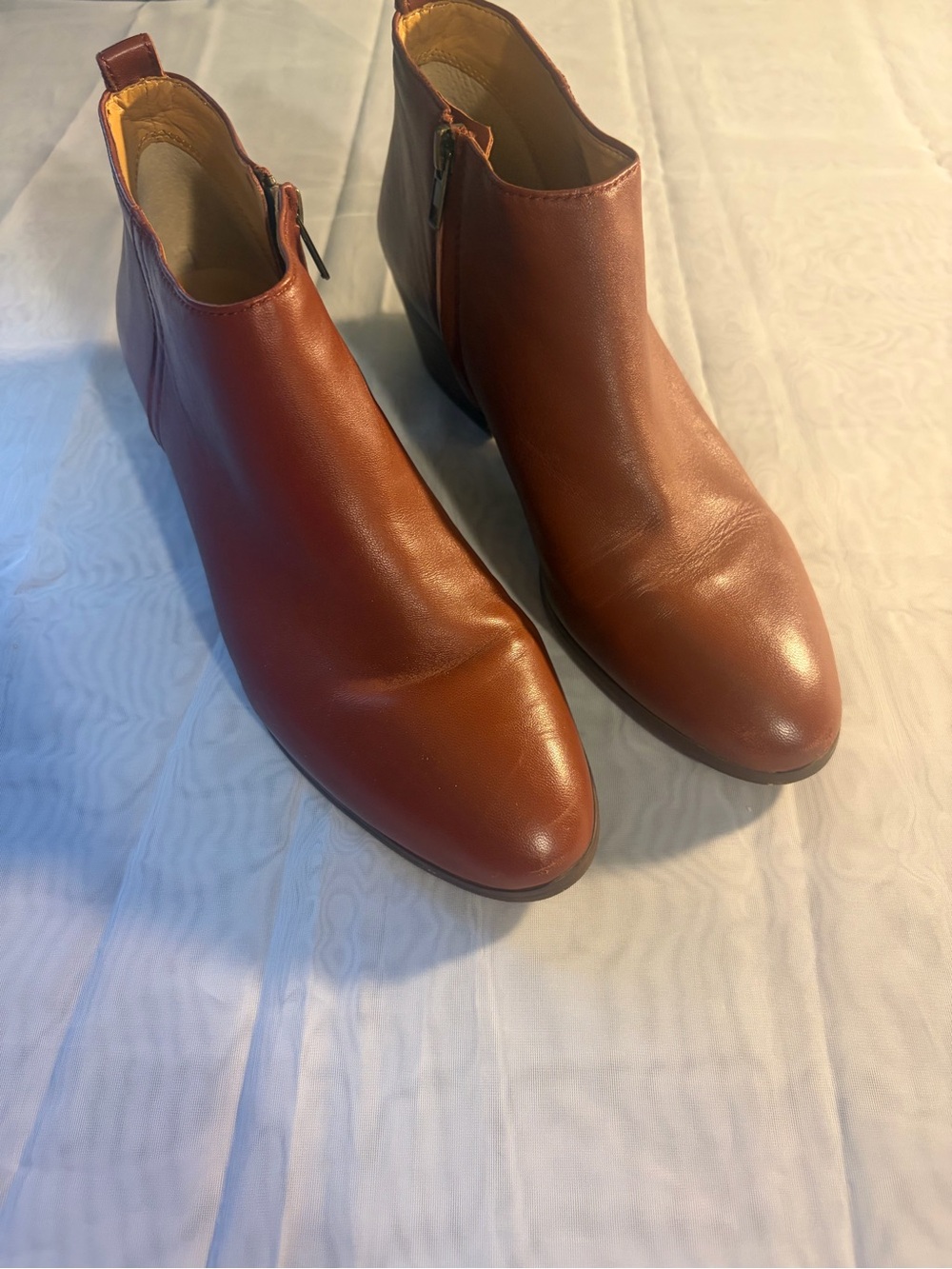 J. Crew Men's Tan Leather Chukka Ankle Boots